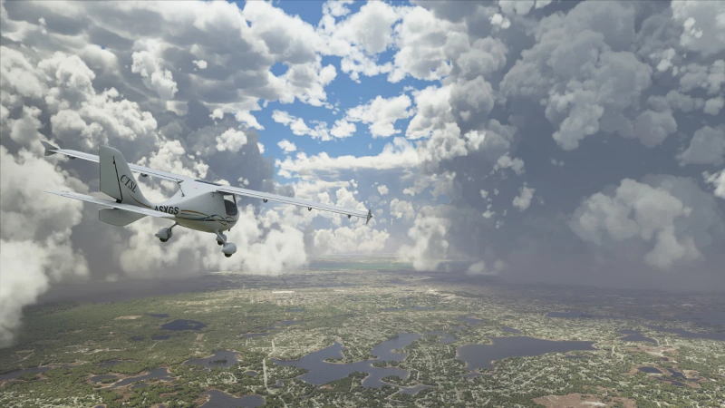 Con la realtà virtuale di Flight Simulator il visore decolla